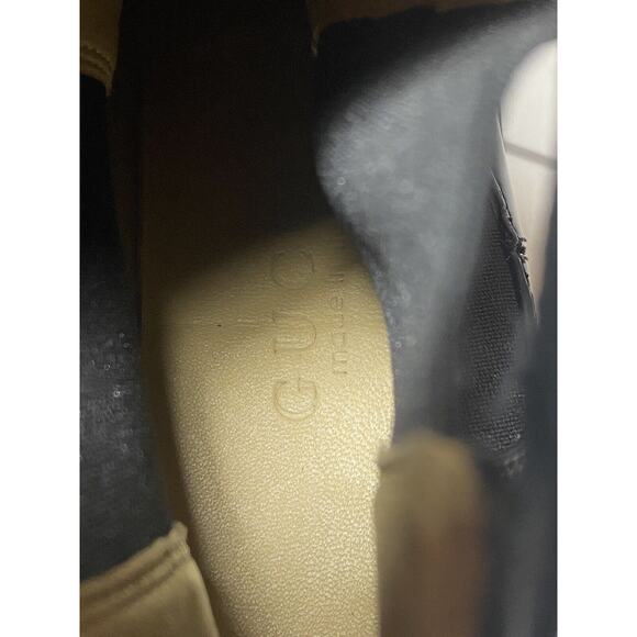 Gucci Trip Black Leather Crystal Embellished Ankle Chelsea Combat Boot EU 41in - Picture 12 of 16